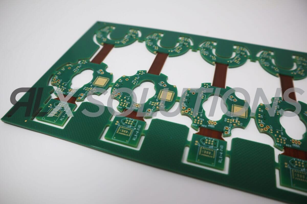RLX black soldermask PCB panel with ENIG gold-plated pads